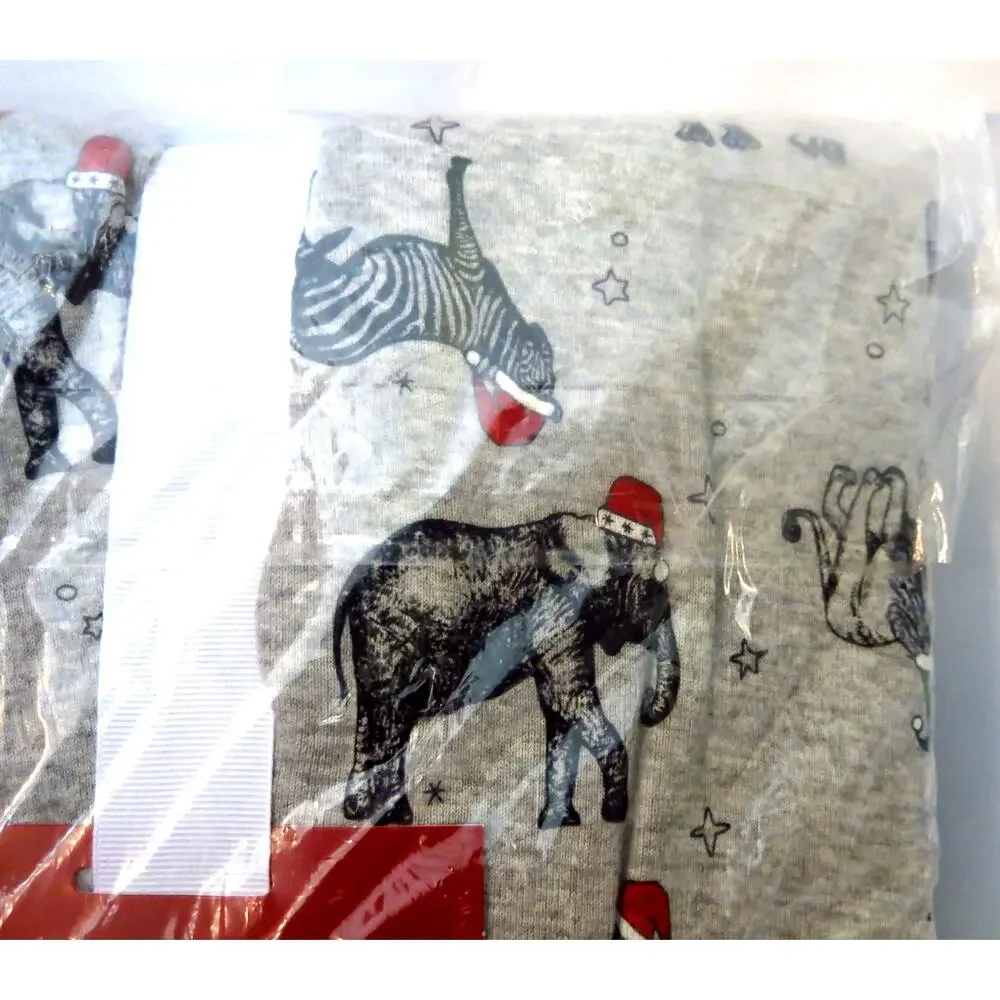 Wondershop Target *NWT* Safari Christmas Winter Pajamas Size L Women Gray - Picture 6 of 10